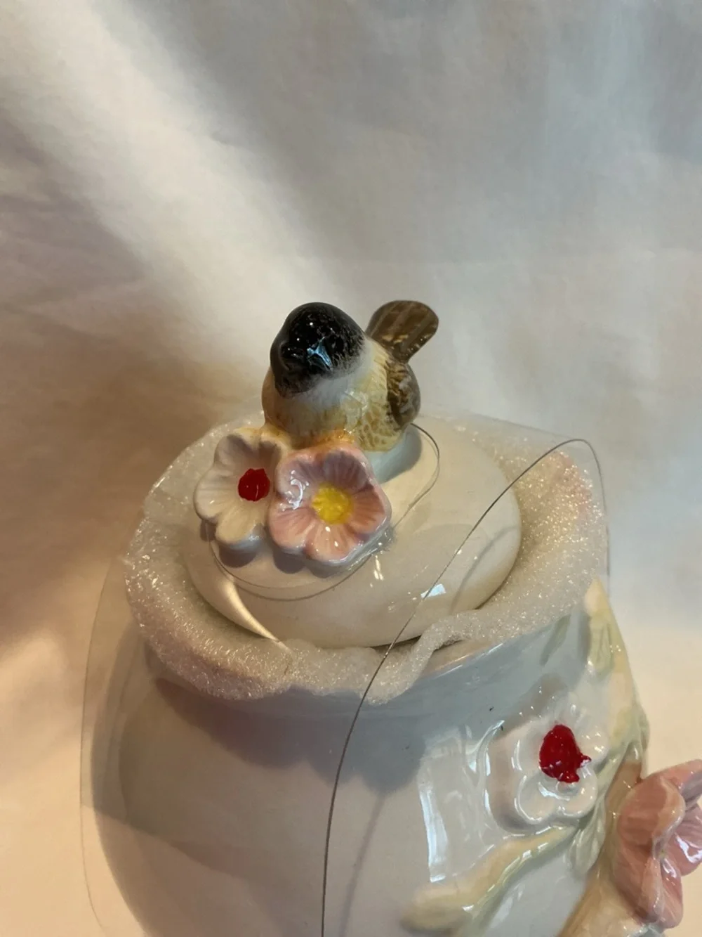 Bird and Flower Cream and Sugar Set